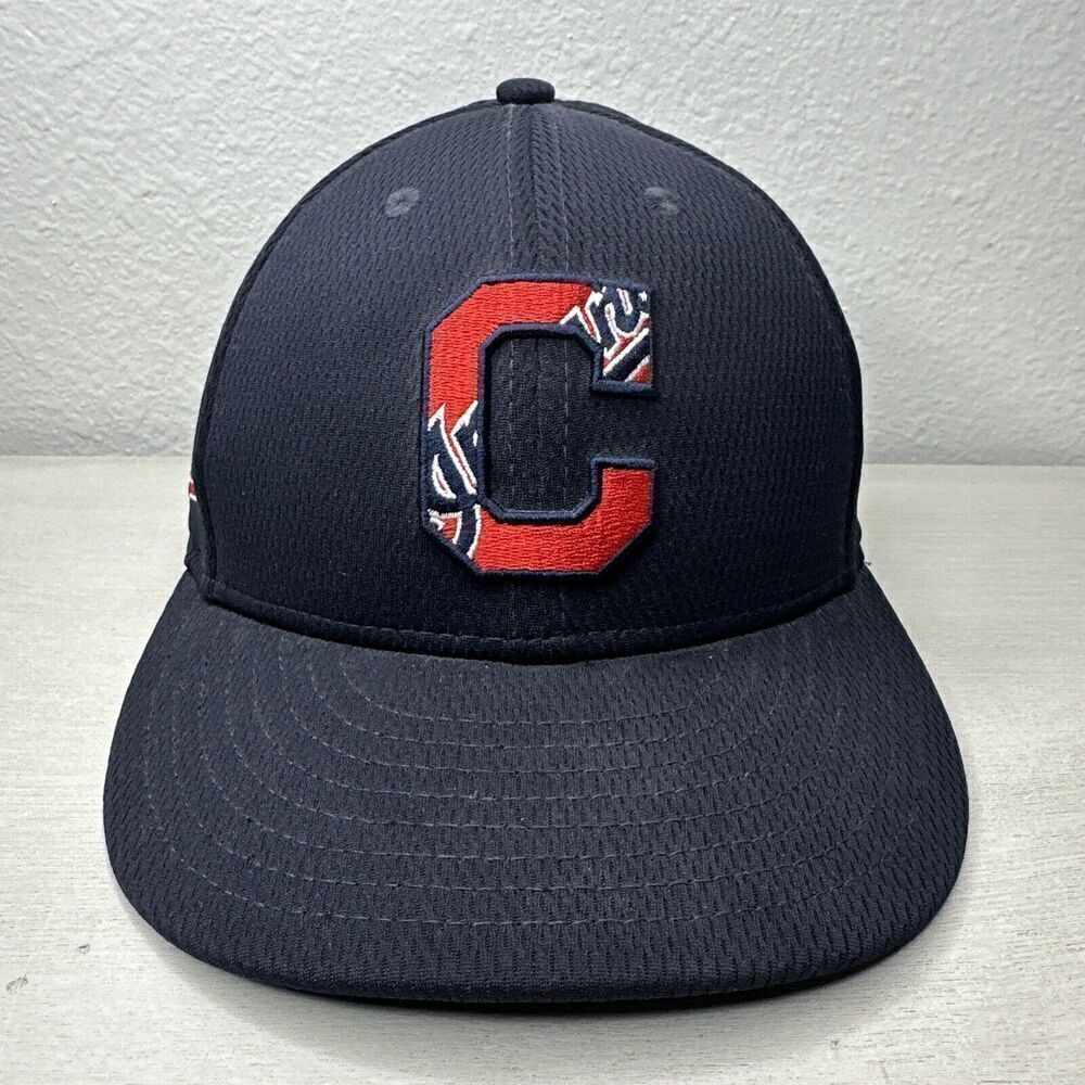 NEW ERA Mens MLB CLEVELAND INDIANS 5950 AC PERF FITTED Hat Size 7 1/8